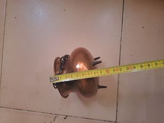Juego cacerolas cobre antiguo
