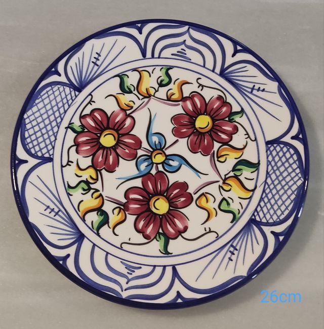 Plato decorativo Flores