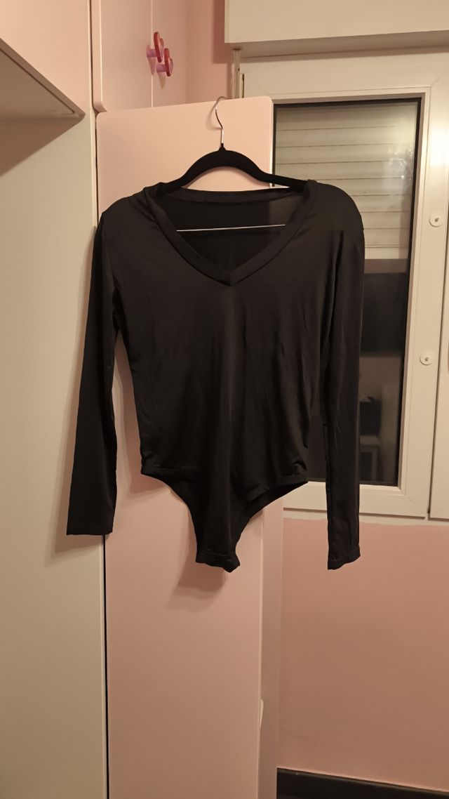 Bodys azul manga larga