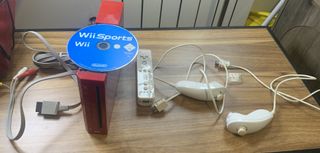 Wii Rossa - Console Nintendo + Wii Sports