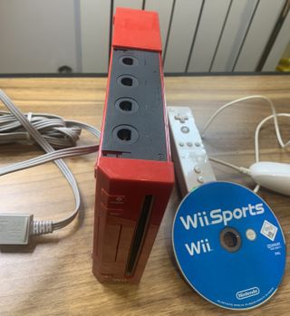 Wii Rossa - Console Nintendo + Wii Sports