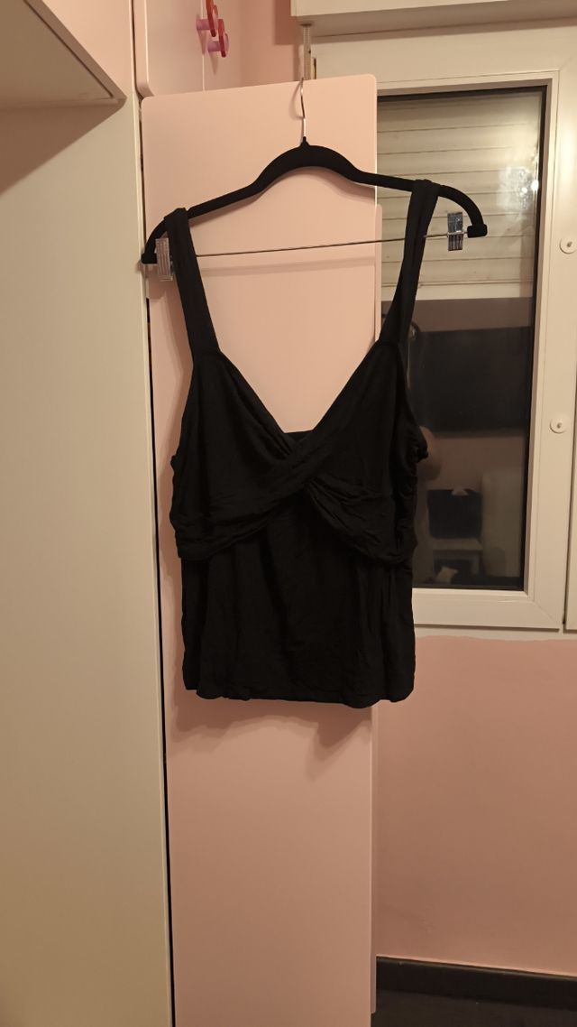 Camiseta marrón tirantes