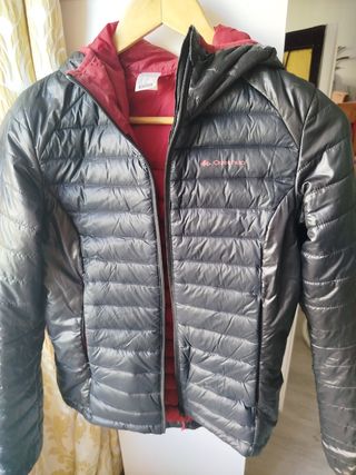 Cazadora Quechua negra y roja XS