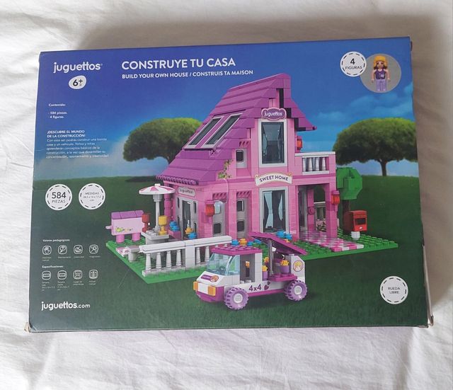 Casa coche compatible Lego. Juguetos 584 piezas