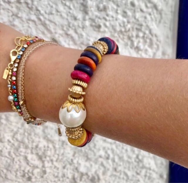 Pulsera multicolor + bolsa -Sin estrenar-