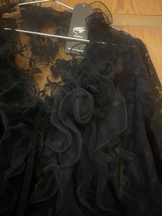 Blusa negra encaje - Talla M