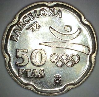50 Pesetas España 1992 Barcelona ́92