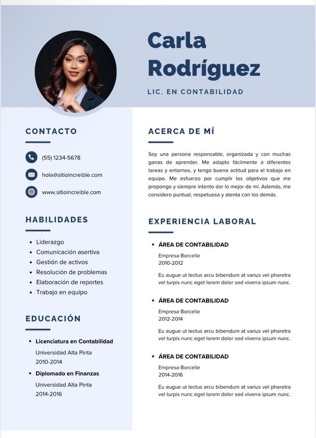 Currículum ejemplo!!!