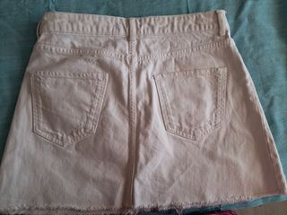 Minifalda vaquera Zara blanca
