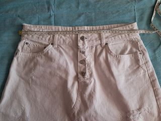 Minifalda vaquera Zara blanca