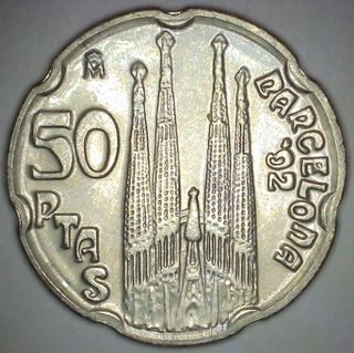 50 Pesetas España 1992 Barcelona ́92