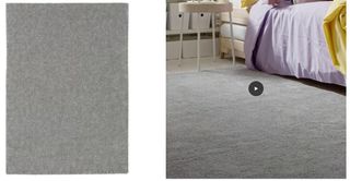 Alfombra gris IKEA 133x195cm