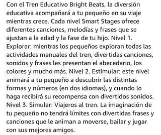 Tren Fisher-Price Robi y sus amigos. Aprendizaje