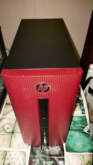 HP Pavilion Desktop rojo  oferta hoy