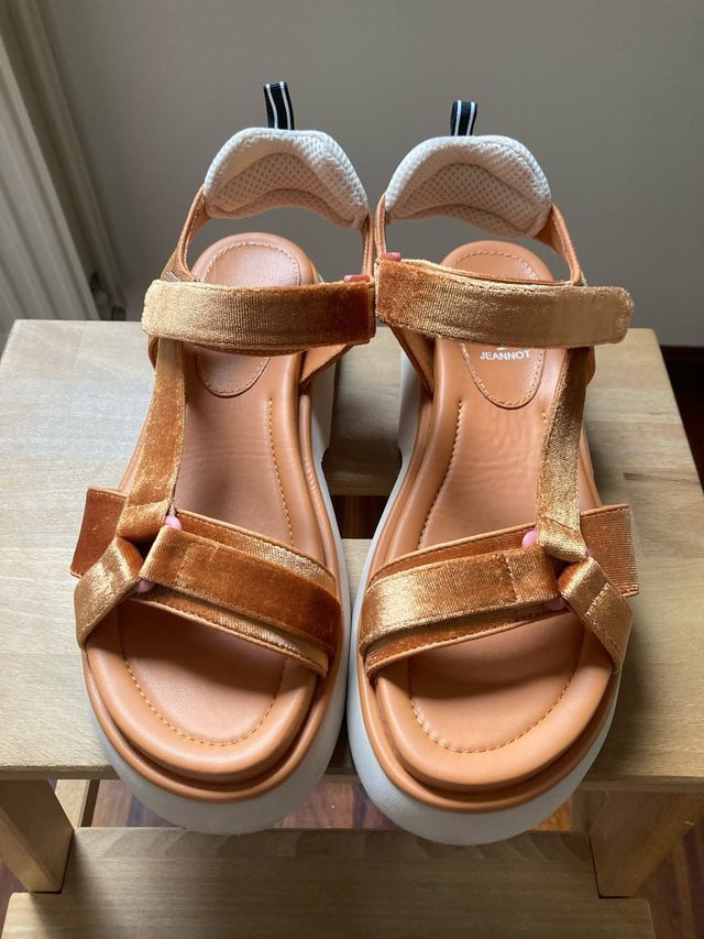 Sandalias planas Jeannot marrones T40