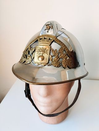 Casco Adrian bomberos, Francia 1933.
