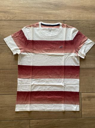 T-Shirt Hollister M bianca e rossa