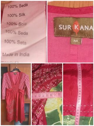 T 38, Surkana, vestido de seda