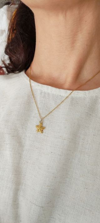 Collar Estrella Mar Dorado