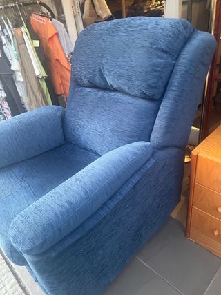 Sillón relax azul