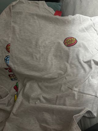 Camiseta Santa Cruz gris - manga larga