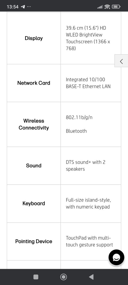 HP Pavilion 15-n020ss Portátil