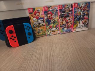 Lote Switch pack: Pokémon, Mario, Smash, Dbz.