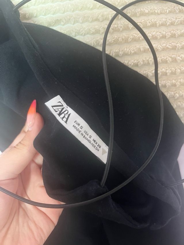 Vestido Zara negro talla S