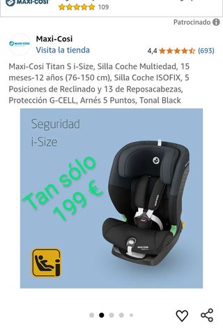 Maxi-Cosi Titan S i-Size: Silla coche