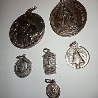 6 Medallas Religiosas Antiguas