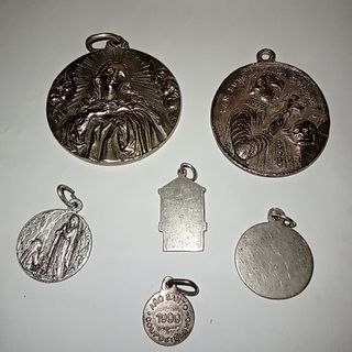 6 Medallas Religiosas Antiguas