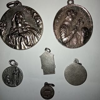 6 Medallas Religiosas Antiguas