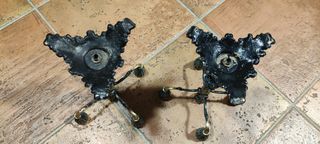 Candelabri metallo - 2 pezzi