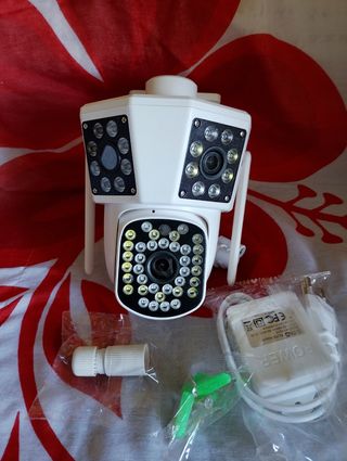 Cámara seguridad 360º multi-lentes