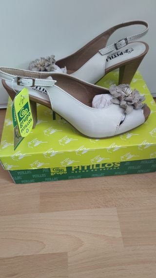 Zapatos piel tacón Pitillos Nuevos Tacón 39