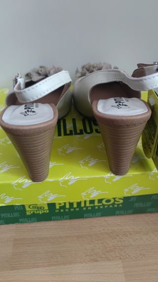 Zapatos piel tacón Pitillos Nuevos Tacón 39