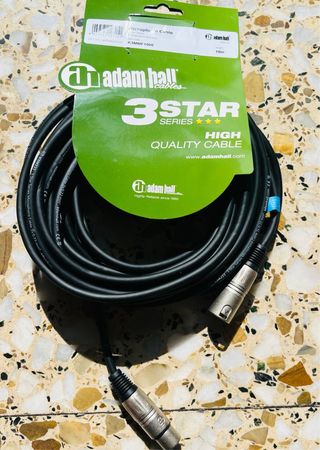 2 Packs Cable Adam Hall 3 Star 10m