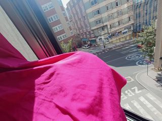 Vestido midi fucsia talla grande