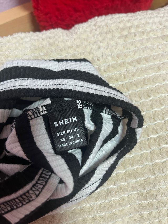 Top SHEIN rayas XS