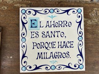 5 Baldosas cerámica vintage