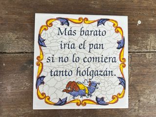 5 Baldosas cerámica vintage