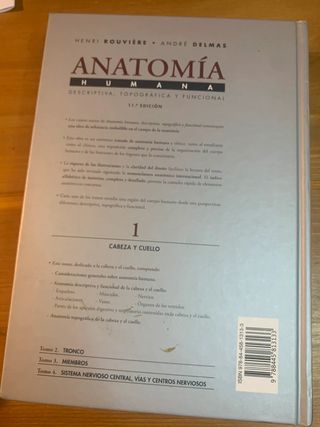 Eouviere anatomía humana tomo 1 cabeza y cuello