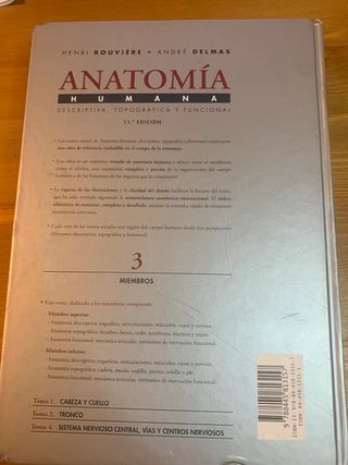 Rouviere anatomía humana miembros tomó 3