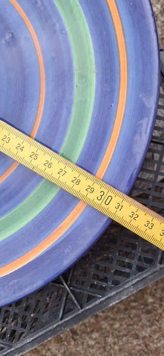 Piatto grande decorato vintage