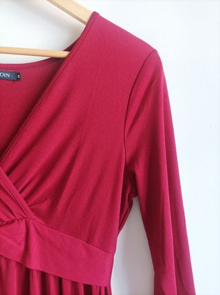 Vestido rojo premamá talla M