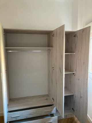 Armario ropero 3 puertas beige