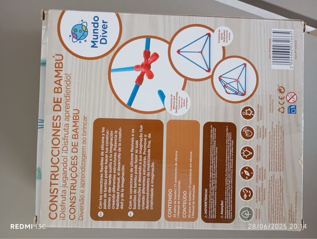 Construcciones de Bambú - 62 piezas