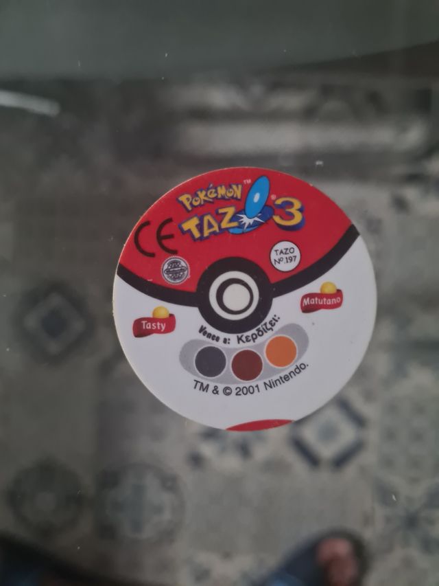 Tazo Croconaw Pokémon - Error Impresión