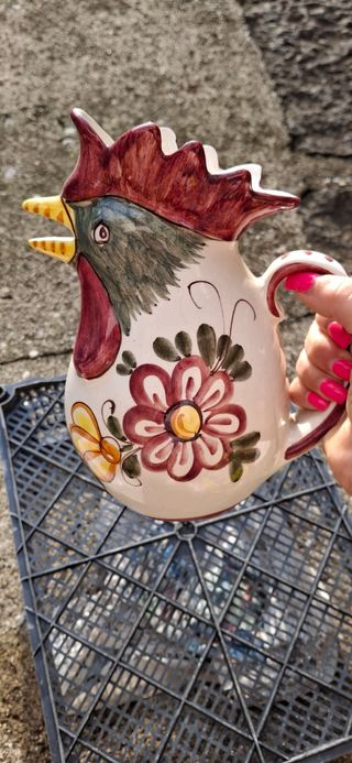 Caraffa Galletto Ceramica Dipinta a Mano