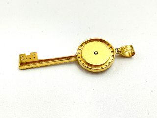 colgante oro 18k con circonita